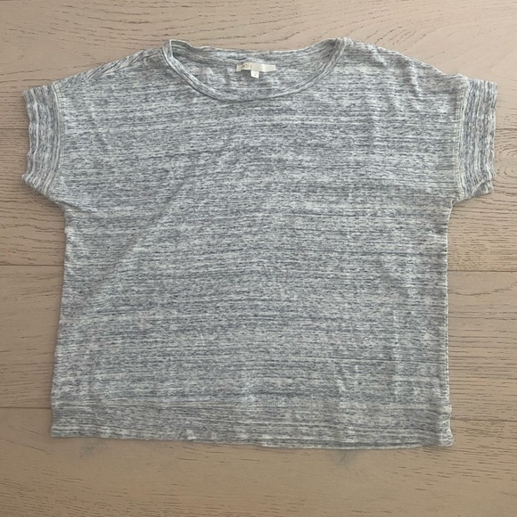 MAJE Space-Dye Boxy T-Shirt – Large, Heather Grey, 100% Cotton, EUC - Picture 2 of 9